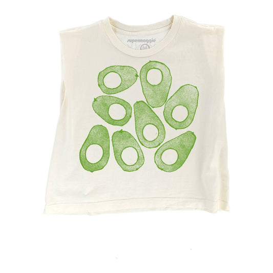 Muscle Tee • Avocados • Off White