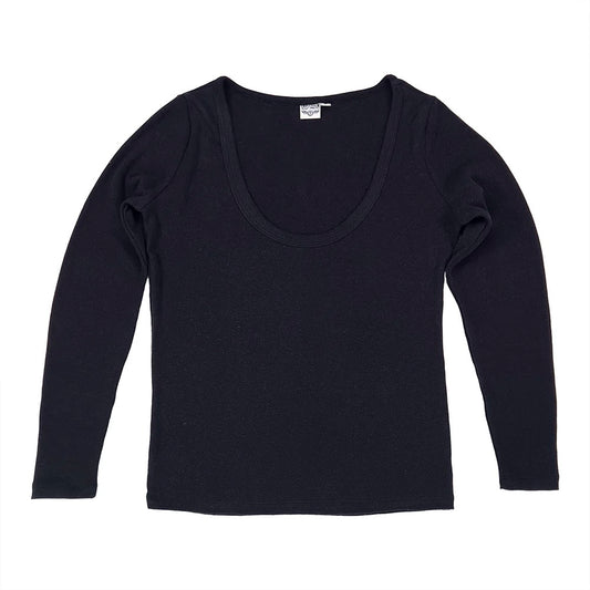 Jungmaven • Paseo Long Sleeve Hemp Tee Shirt • Black