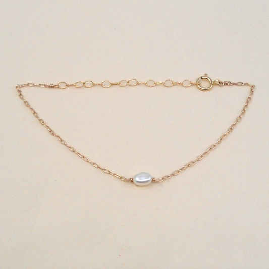 Poppy Pearl Bracelet • 14K Gold Fill