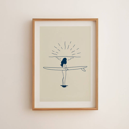 Surf and Sun • Art Print 8x10