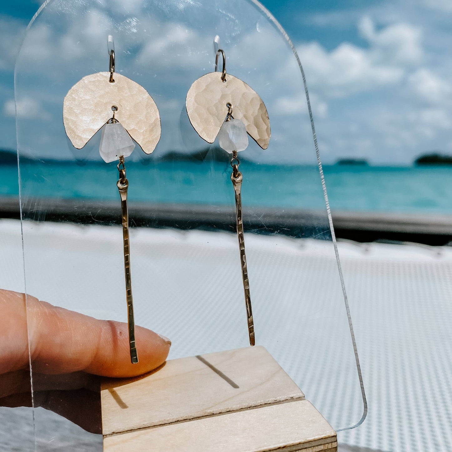 Free Spirit Moonstone Earrings • 14k Gold Filled