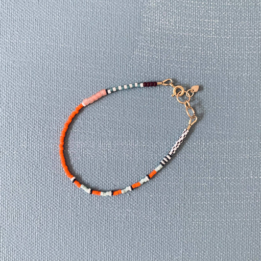 Alice Rice • Thinnest Line Beaded Bracelet • Marigold