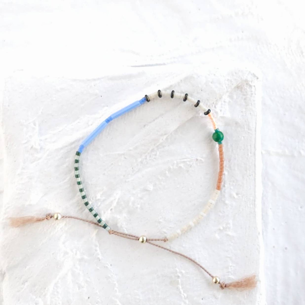 Adjustable Beaded Bracelet No. 149 • Multi-Color