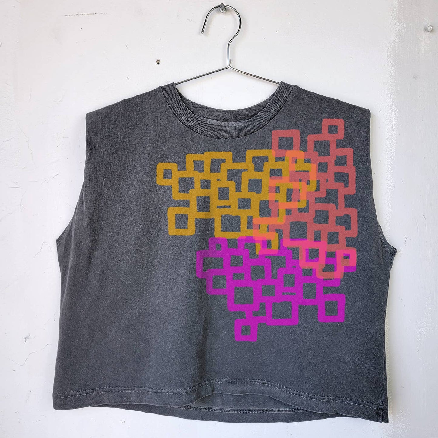 Squares Joan Heavyweight Muscle Tee • Charcoal