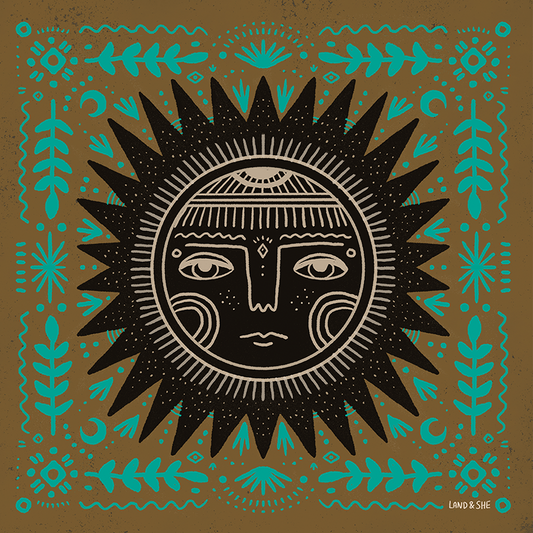 Land & She Sun Seeker Art Print 8x8