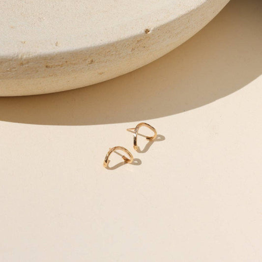 Valley Stud Earrings • 14k Gold Fill