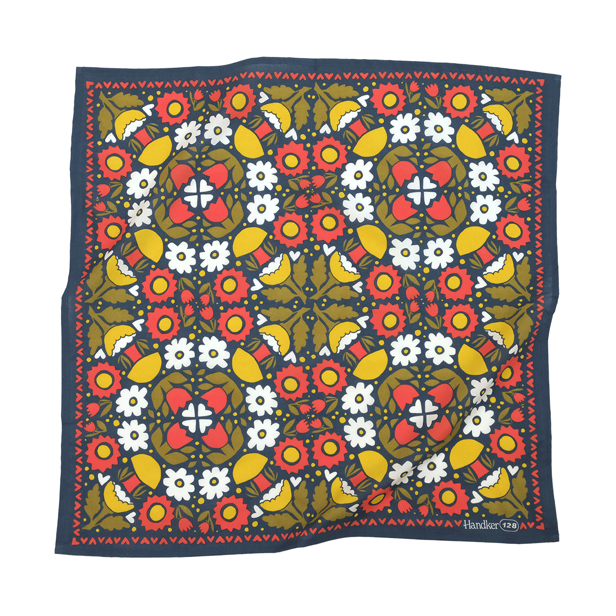 Cotton Bandana • No. 128 Helga • Navy