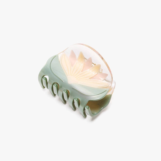 Water Lily White Lotus Flower Hair Claw