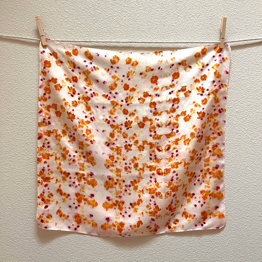 Vive Textiles • Naturally Dyed Silk Bandana Scarf • Cosmo Confetti