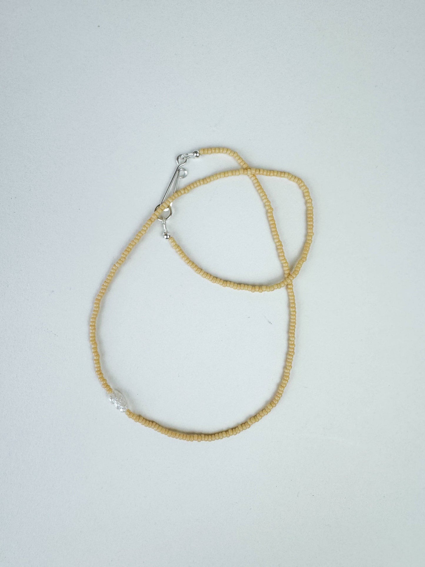 The Khadi Seed Bead Pearl Necklace • Butter