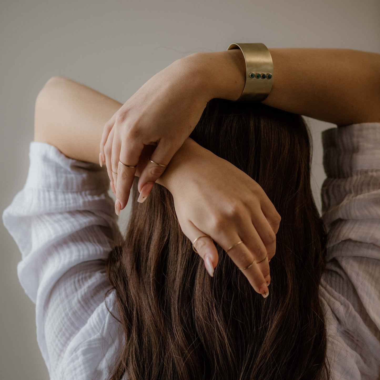 Absaroka Cuff • Brass & Turquoise