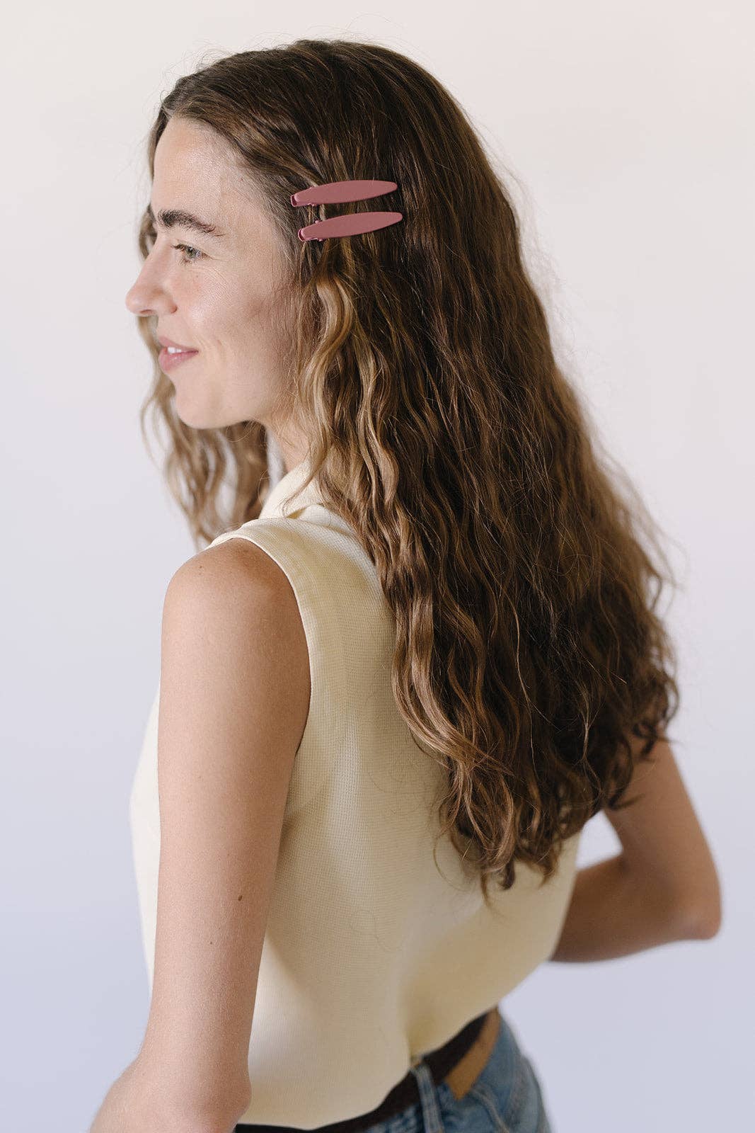 Nat + Noor • Celine Hair Clips • Plum