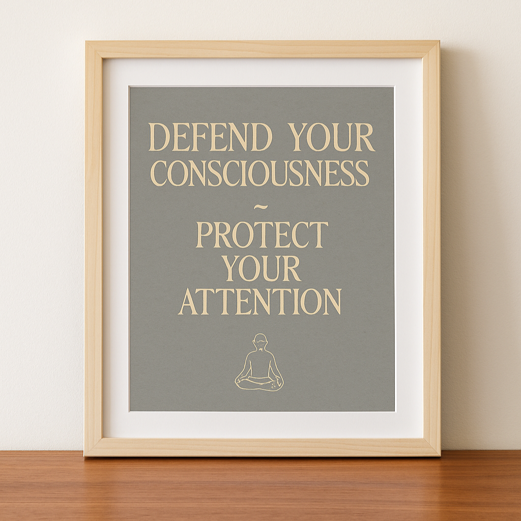 Real Fun Wow • Defend Your Consciousness • Art Print 11” x 14”