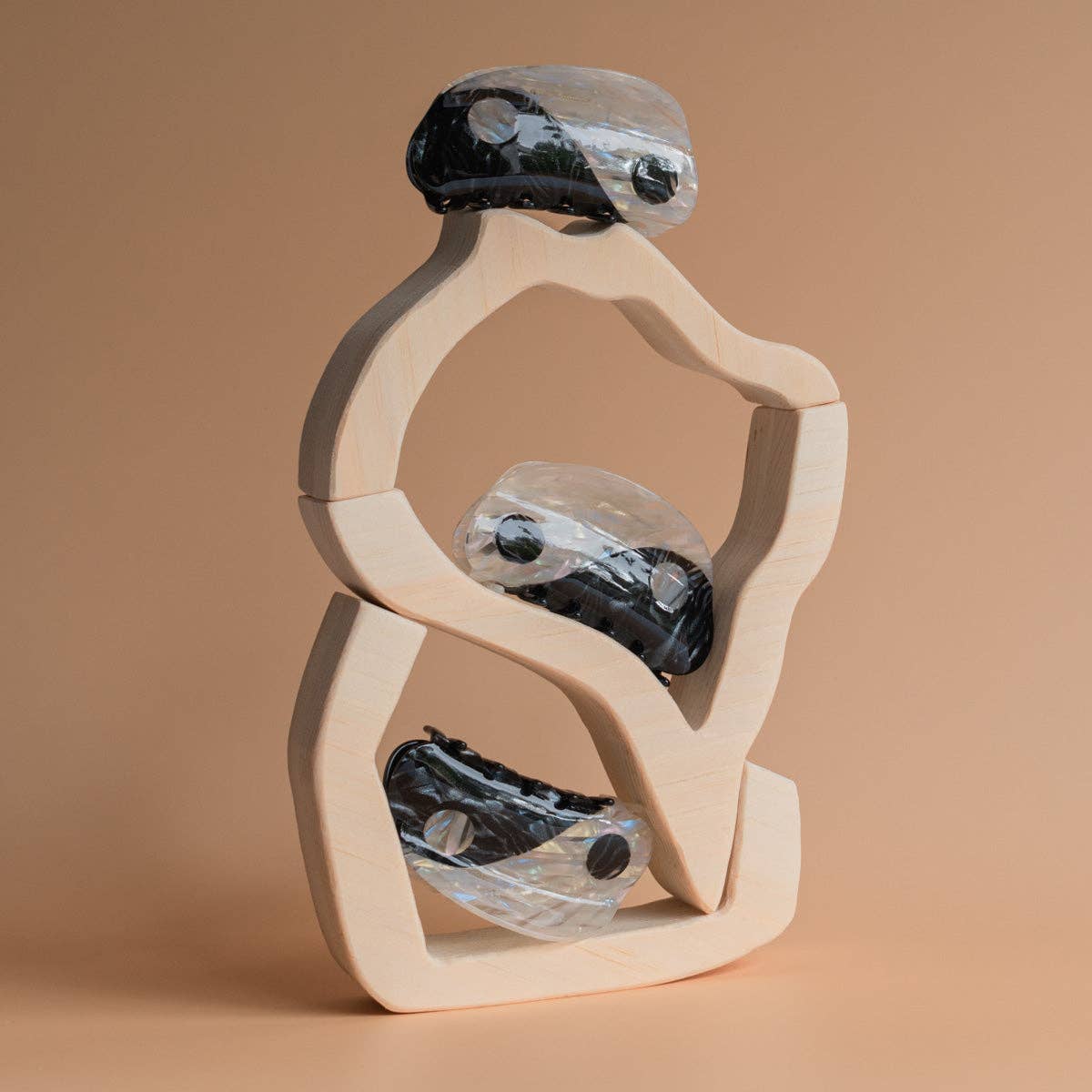 Yin-Yang Hair Claw Iridescent