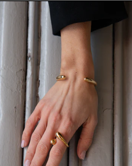 Dainty Brass Cuff Bracelet