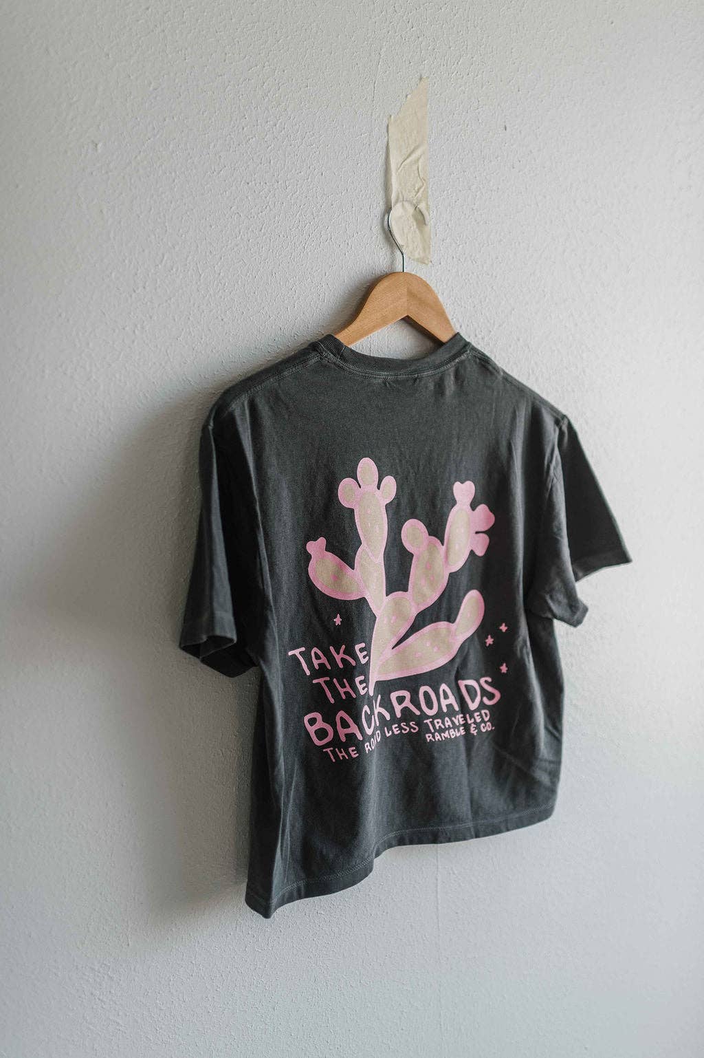 Cotton Tee • Take the Backroads • Charcoal