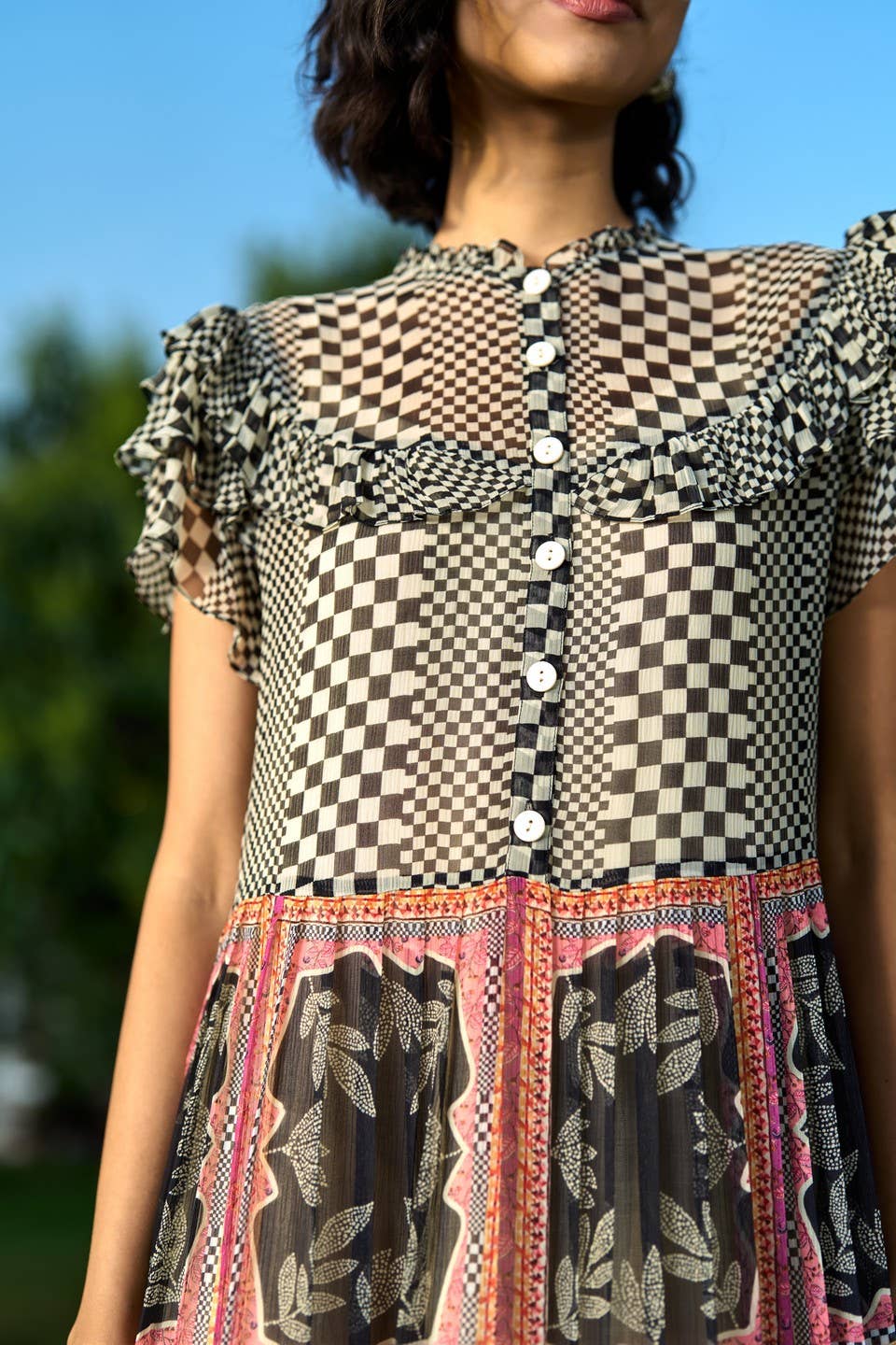 Verb By Pallavi Singhee • Lee Chiffon Dress • Multi