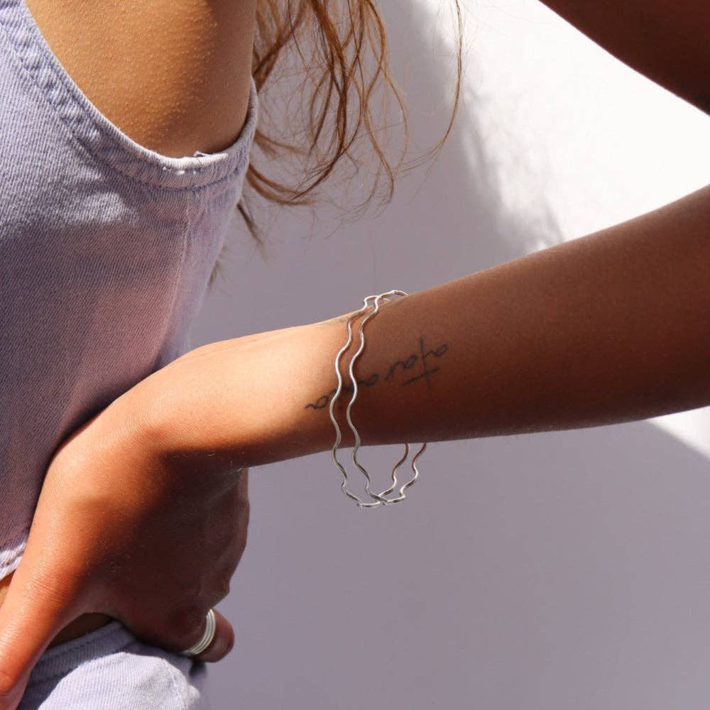 Dreamwave Bangle • 14k Gold Fill