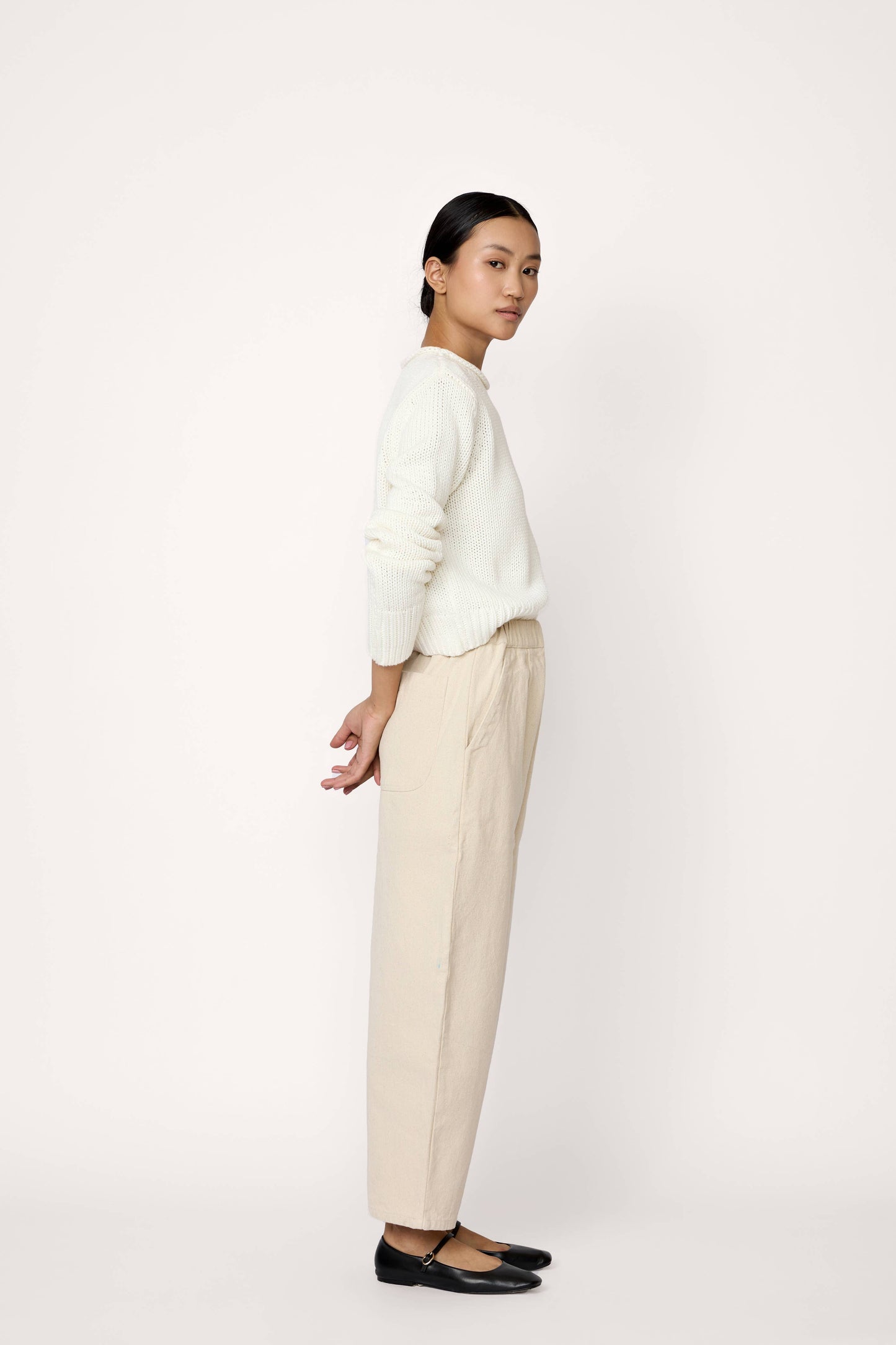 Laude the Label • Mare Rolled Neck Sweater • Ivory