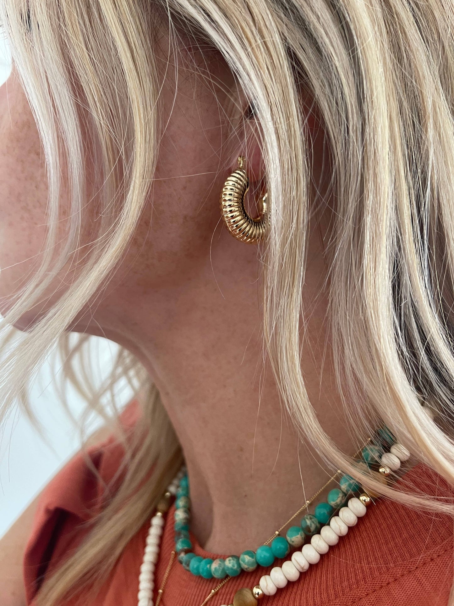 Carla Huggie Earrings
