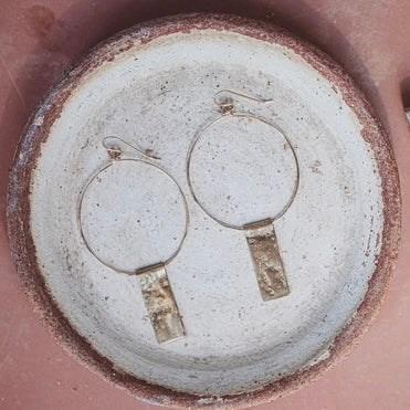 Desert Moon Design • Fior Hoop Earrings • Gold