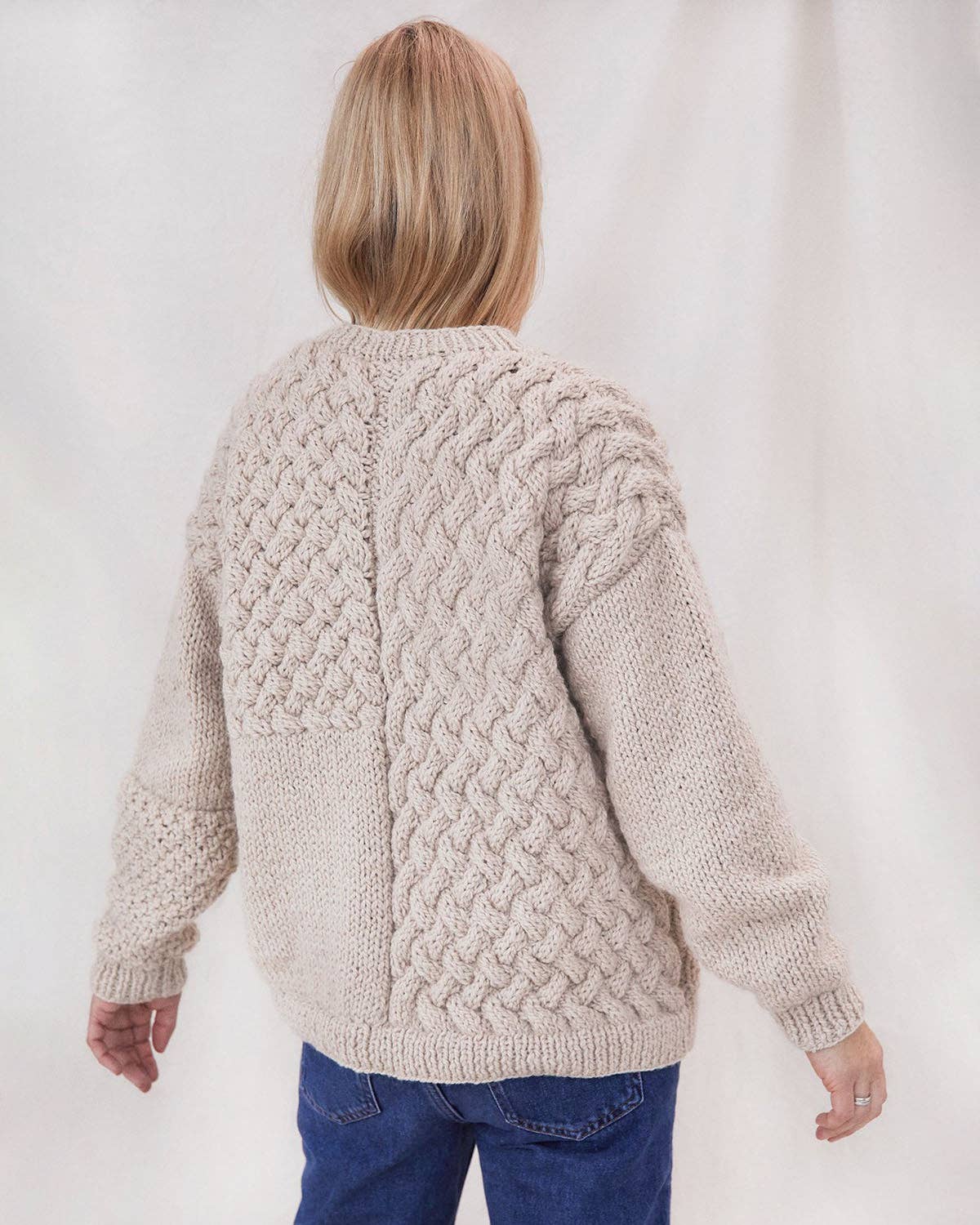 The Knotty Ones • Alpaca Wool Heartbreaker Sweater • Beige