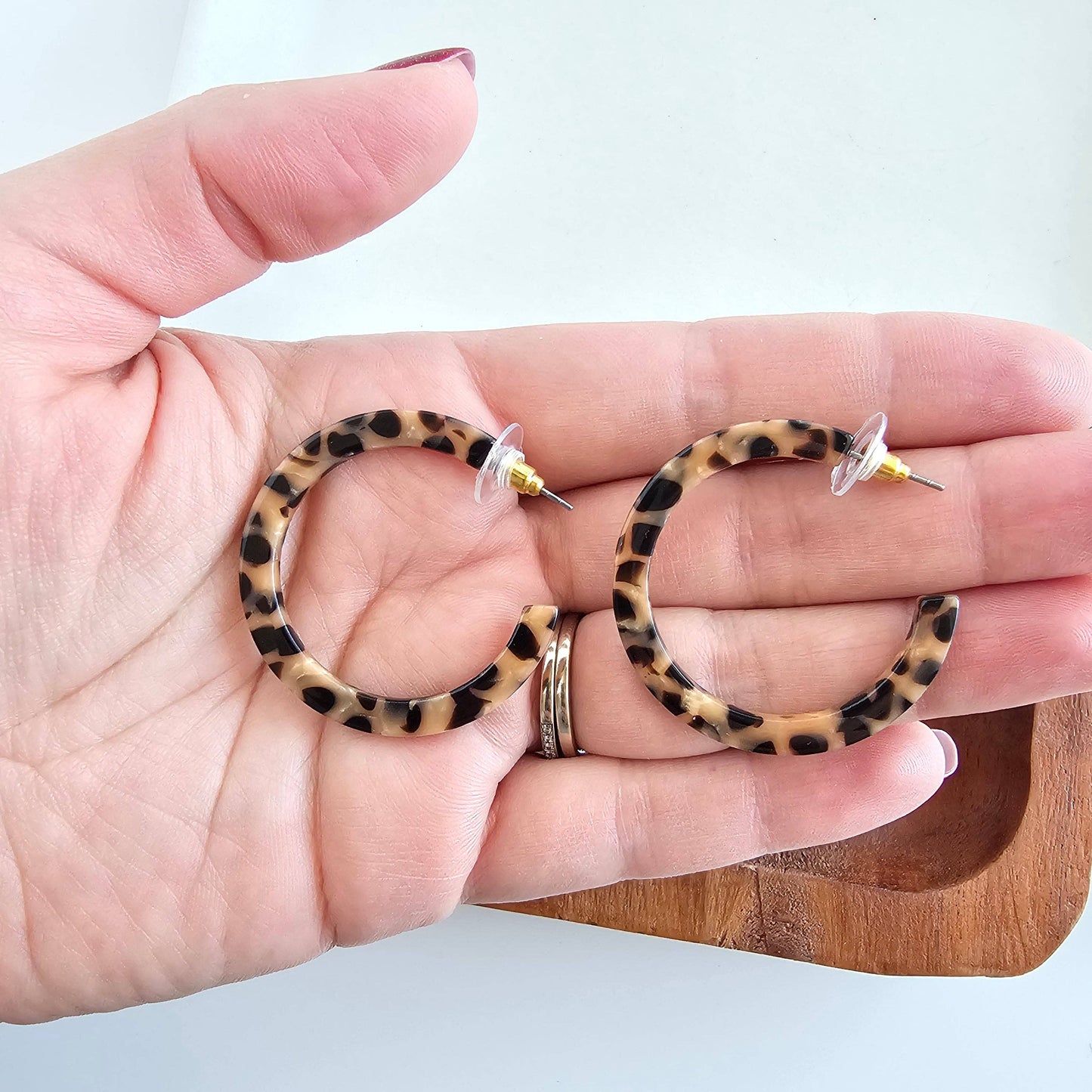 Camy Hoops • Cheetah