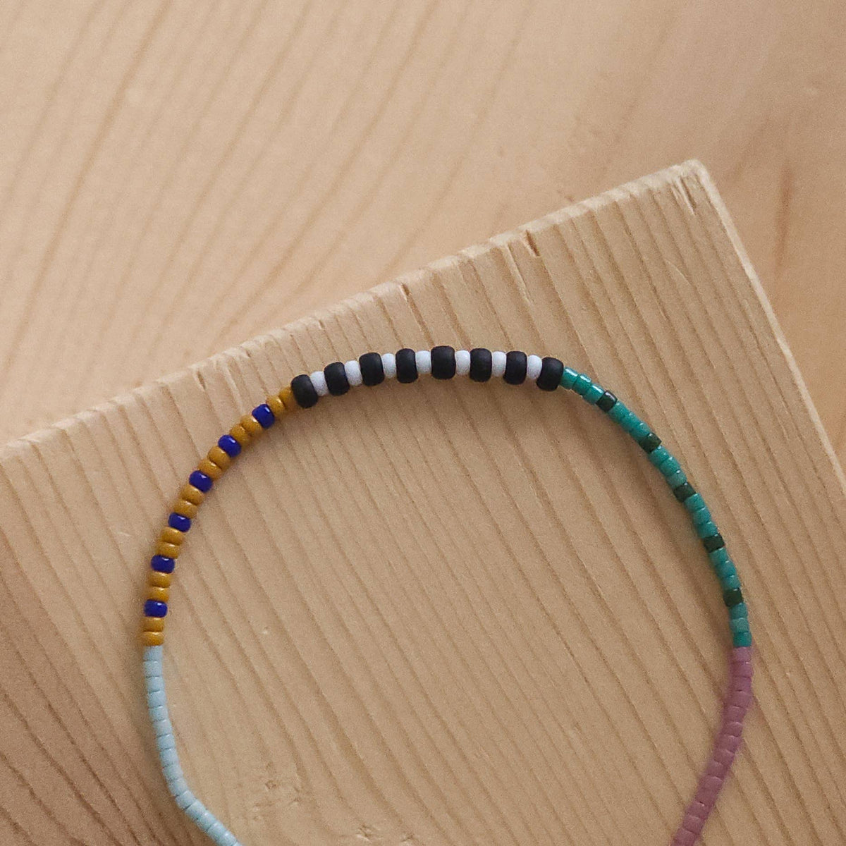 Adjustable Beaded Bracelet No. 127 • Multi-Color