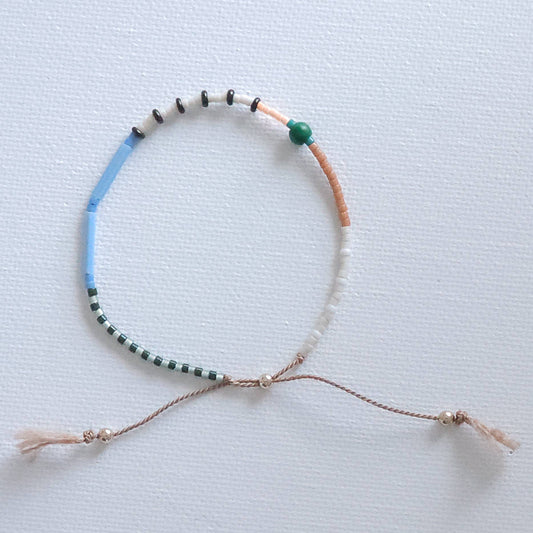 Adjustable Beaded Bracelet No. 149 • Multi-Color