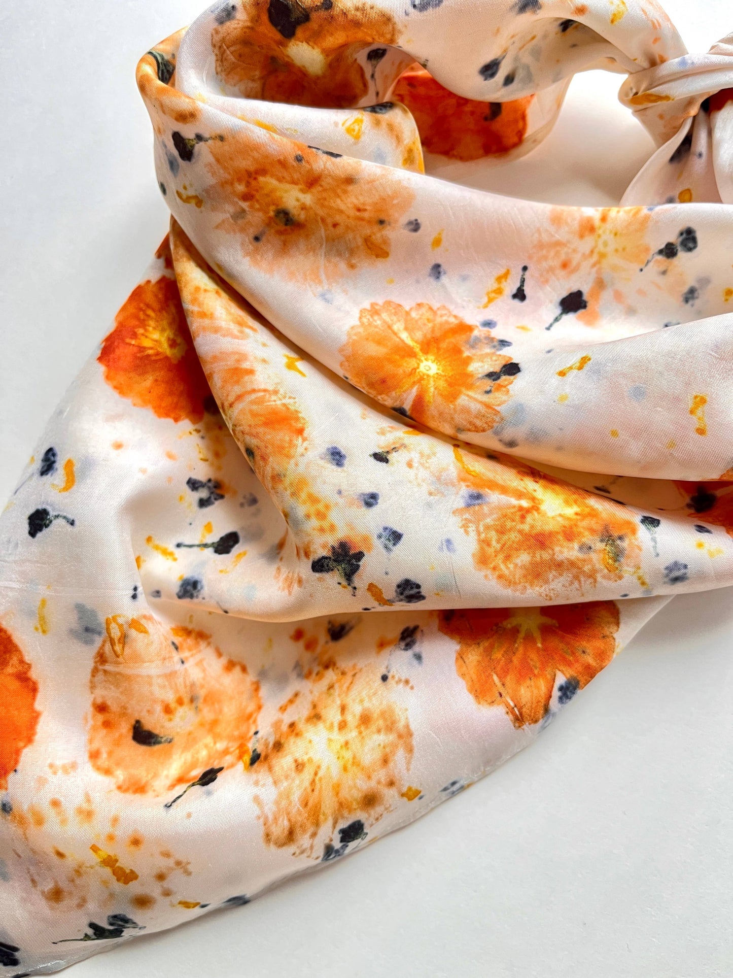 Vive Textiles • Naturally Dyed Silk Bandana Scarf • Abby