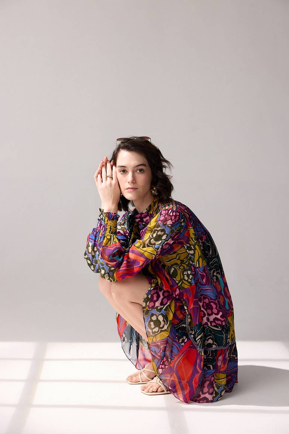 Verb By Pallavi Singhee • Violeta Long Sleeve Mini Dress • Multi