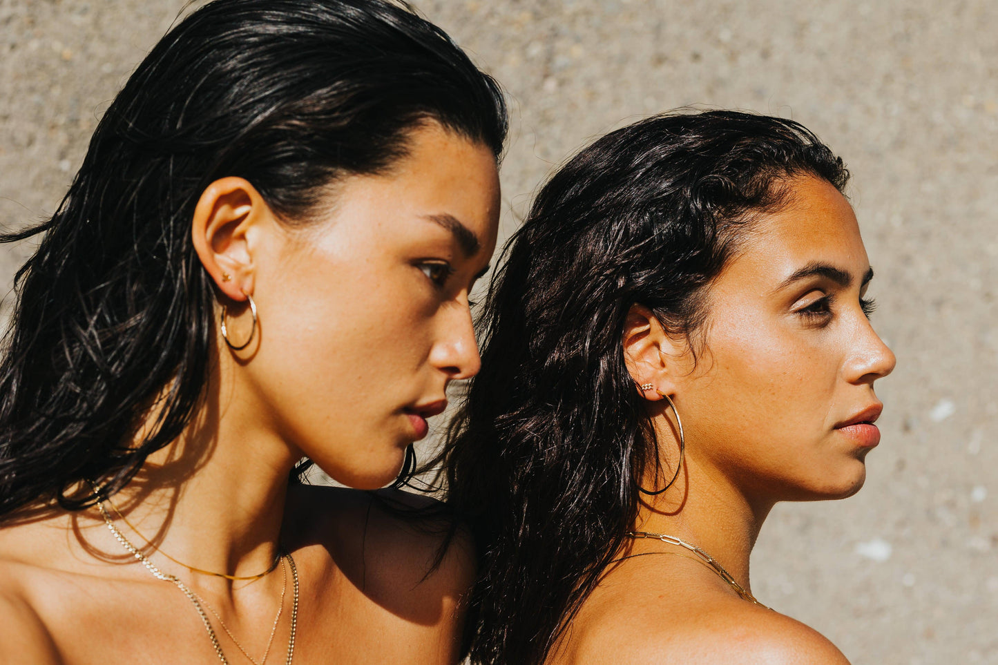 Monaco Hoops • Sterling Silver • Medium