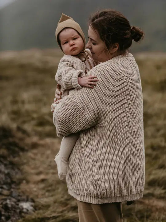 Oatmeal chunky cardigan online