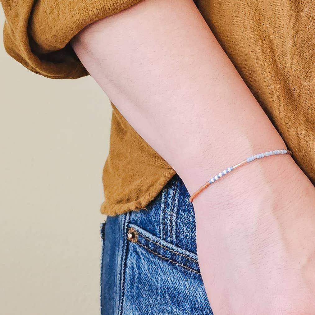 Adjustable Beaded Bracelet No. 114 • Multi-Color