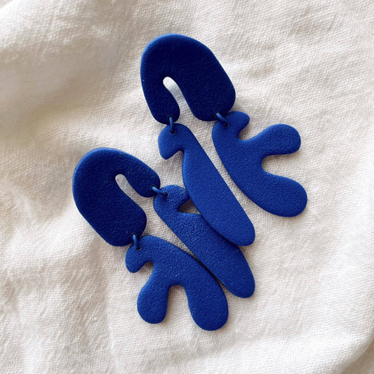 Meadow & Mae • Isa Statement Earrings • Cobalt