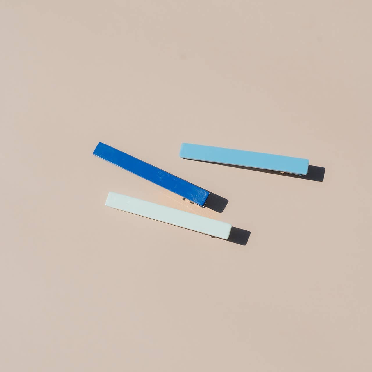 Nat + Noor • Evie Hair Clips • Blue Maize
