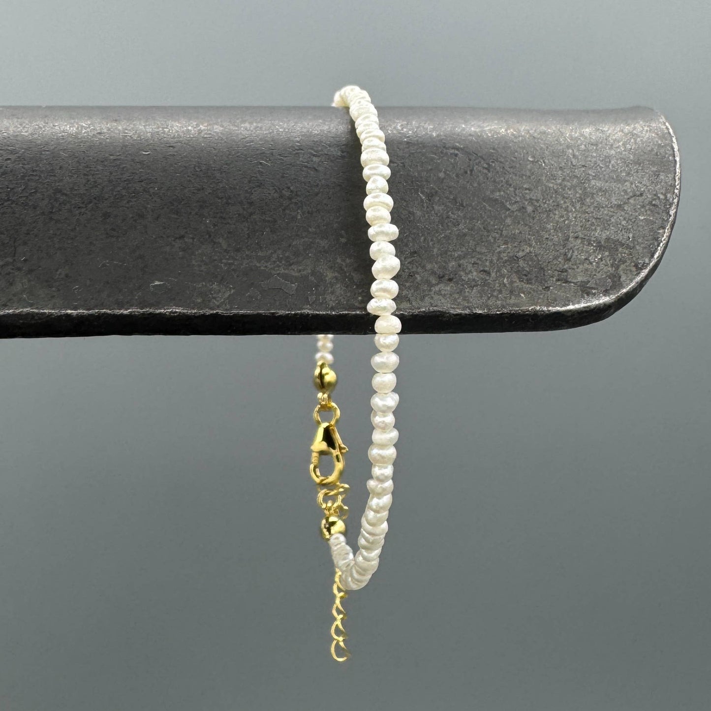 Mini Seed Pearl Bracelet • Gold Vermeil