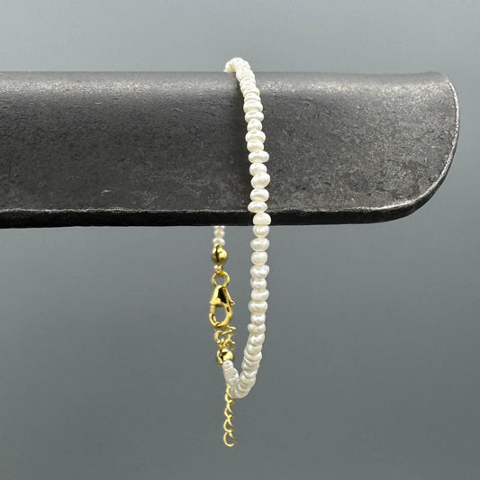 Mini Seed Pearl Bracelet • Gold Vermeil