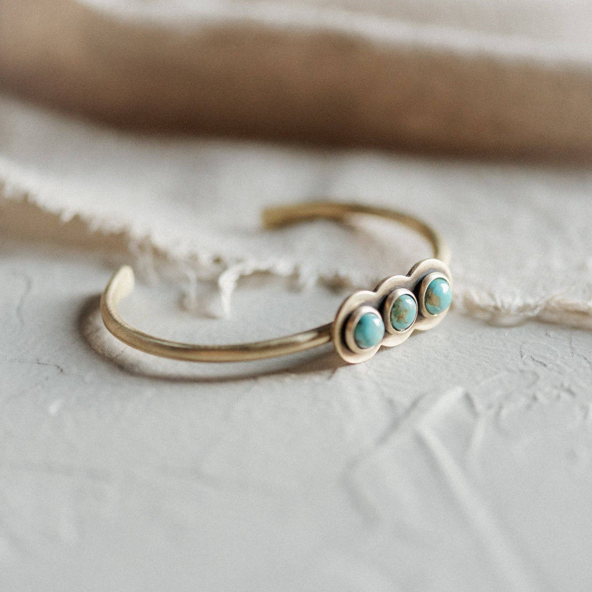 Common Form • Ramsey Cuff • Brass & Turquoise