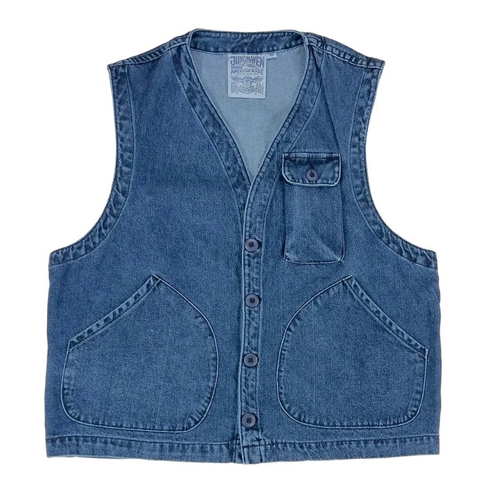 Jungmaven • Falcon Vest • Medium Wash Denim