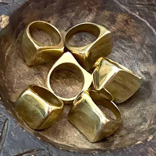 Abstract Ring • Recycled Brass