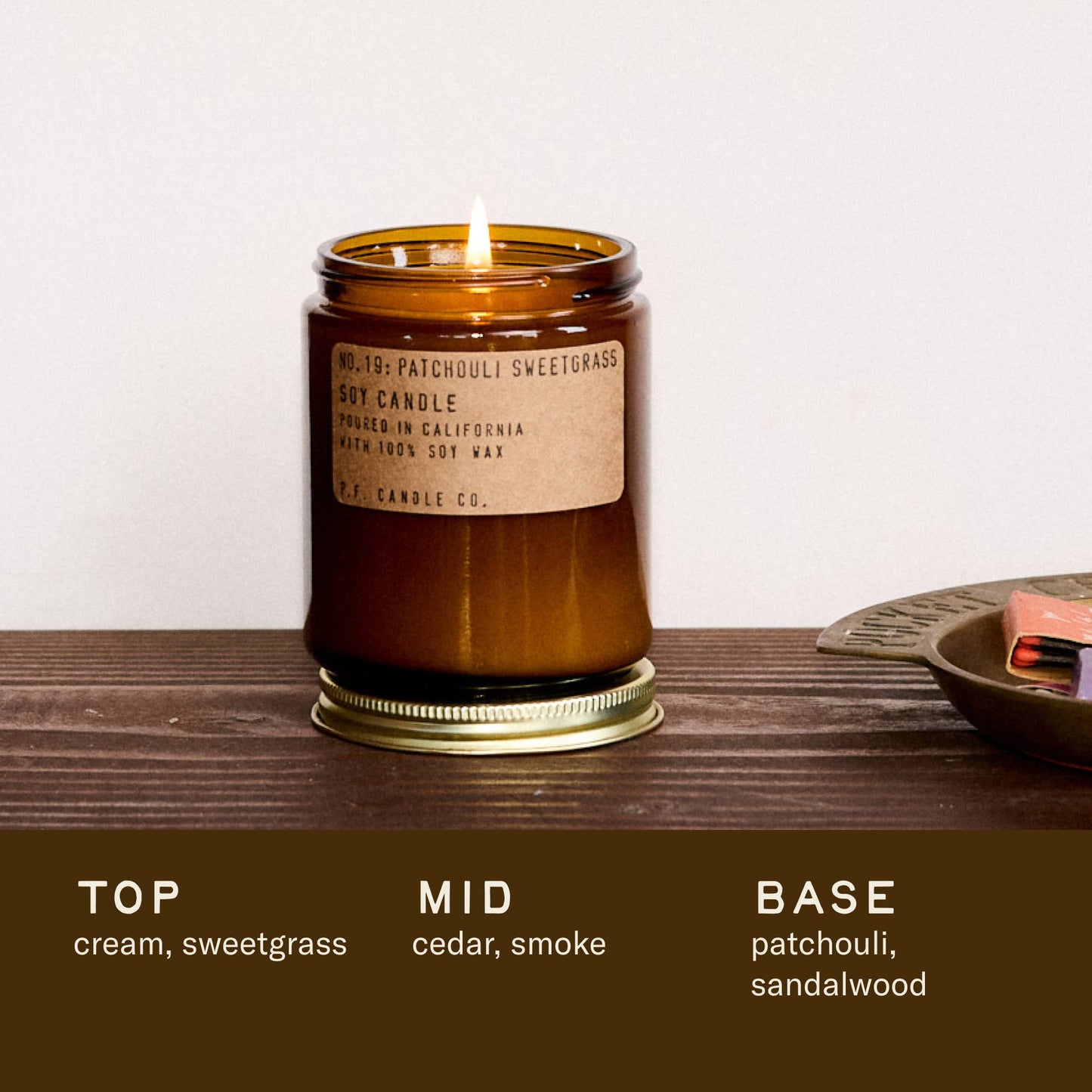 P.F.Candles • Patchouli Sweetgrass