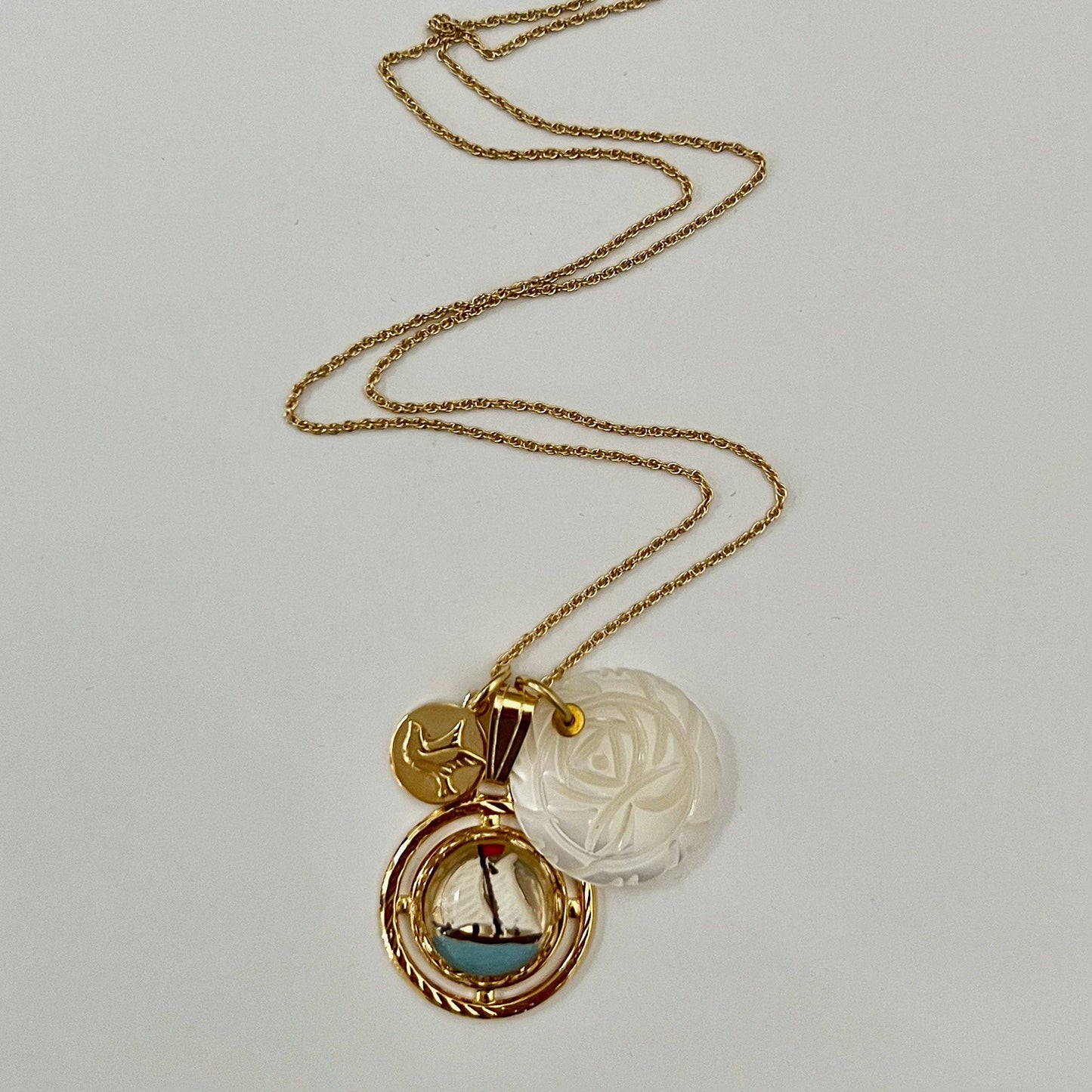 Sandrine French Studio • Cova Charm Necklace • Glass & Pearl