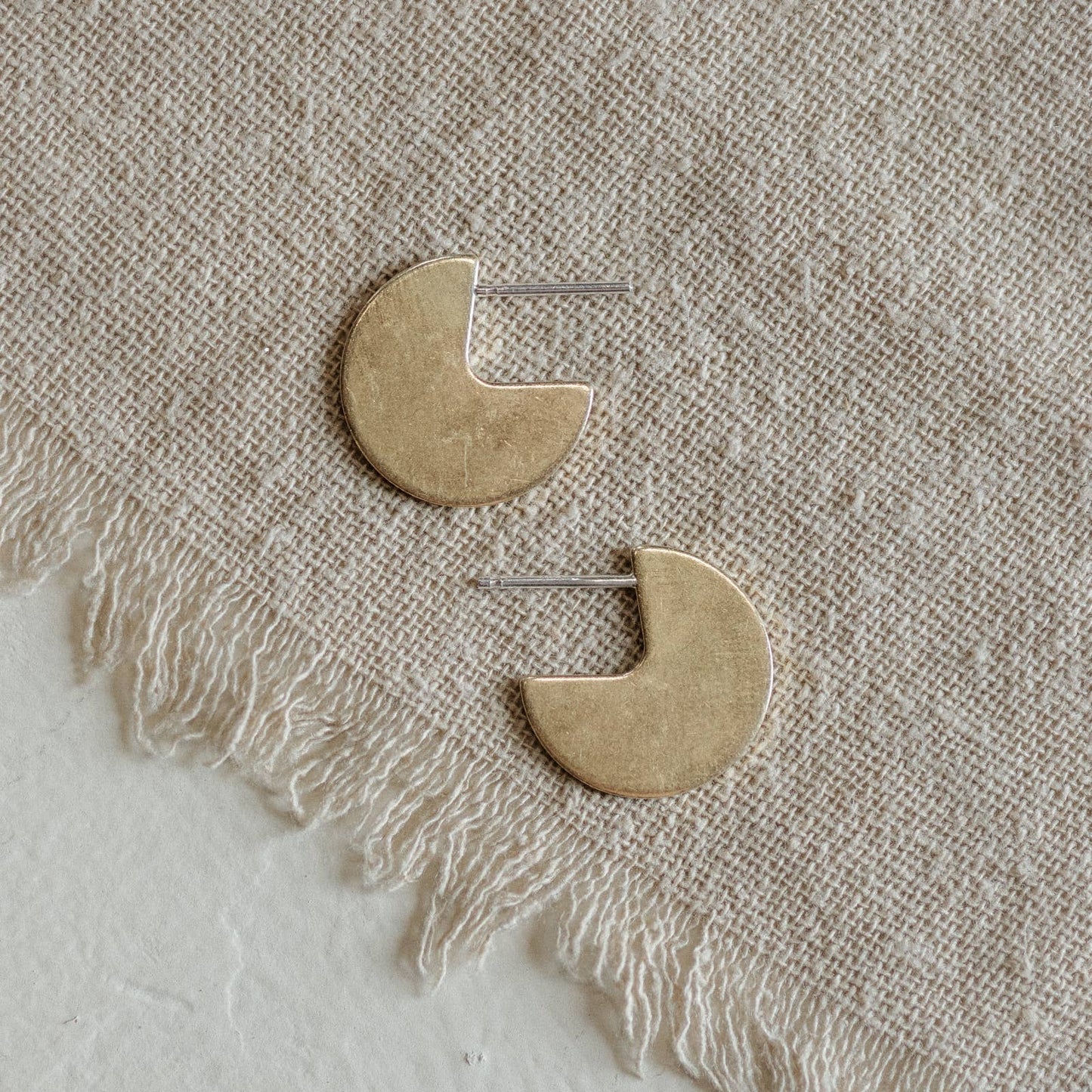 Common Form • Yuzu Stud Earrings • Brass
