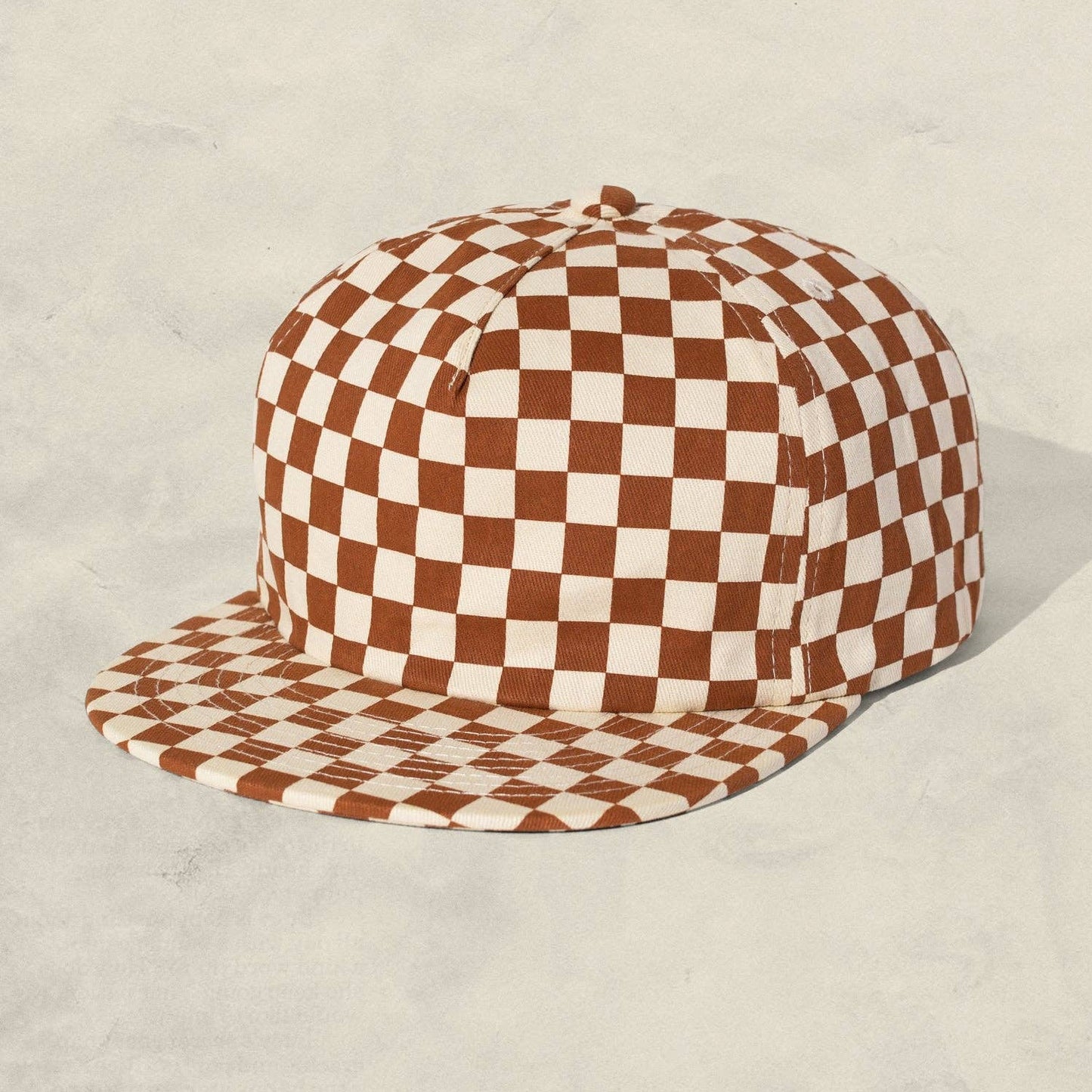 Checkerboard Field Trip Hat • Rust