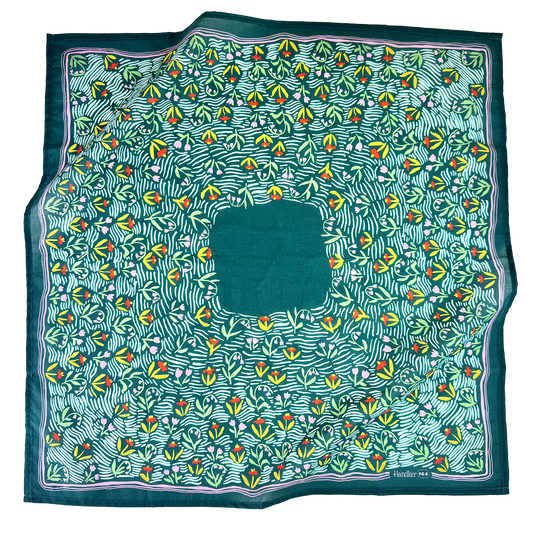 Cotton Bandana • No. 144 Meadow • Teal