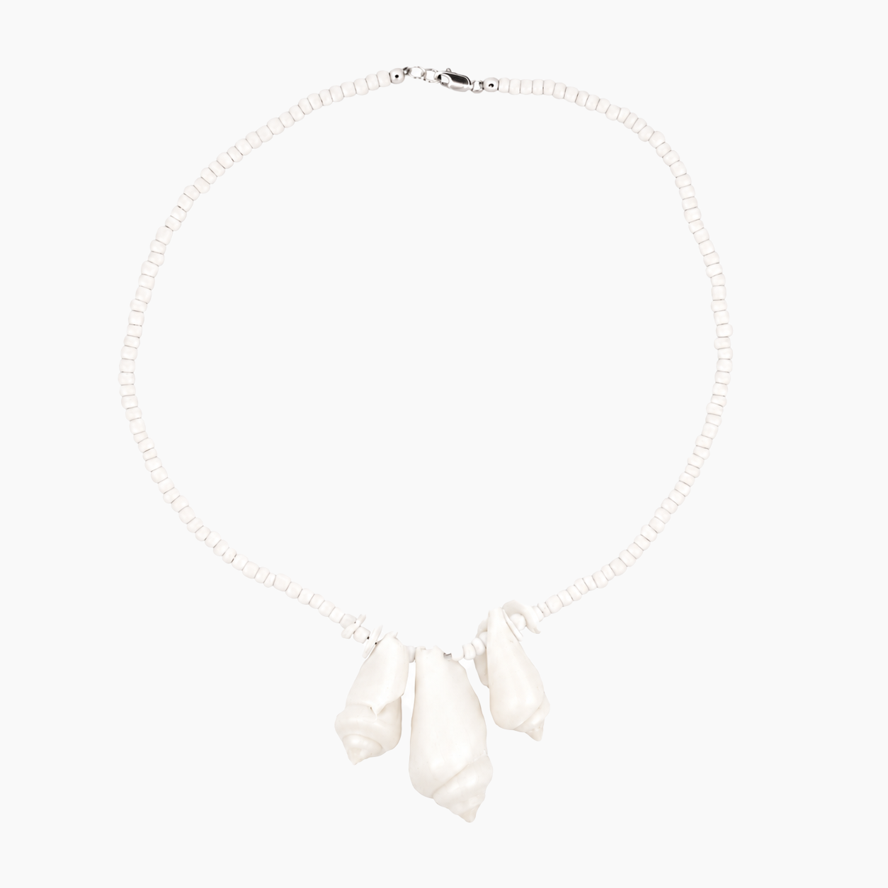 Brooke Necklace Seashells & Beads White