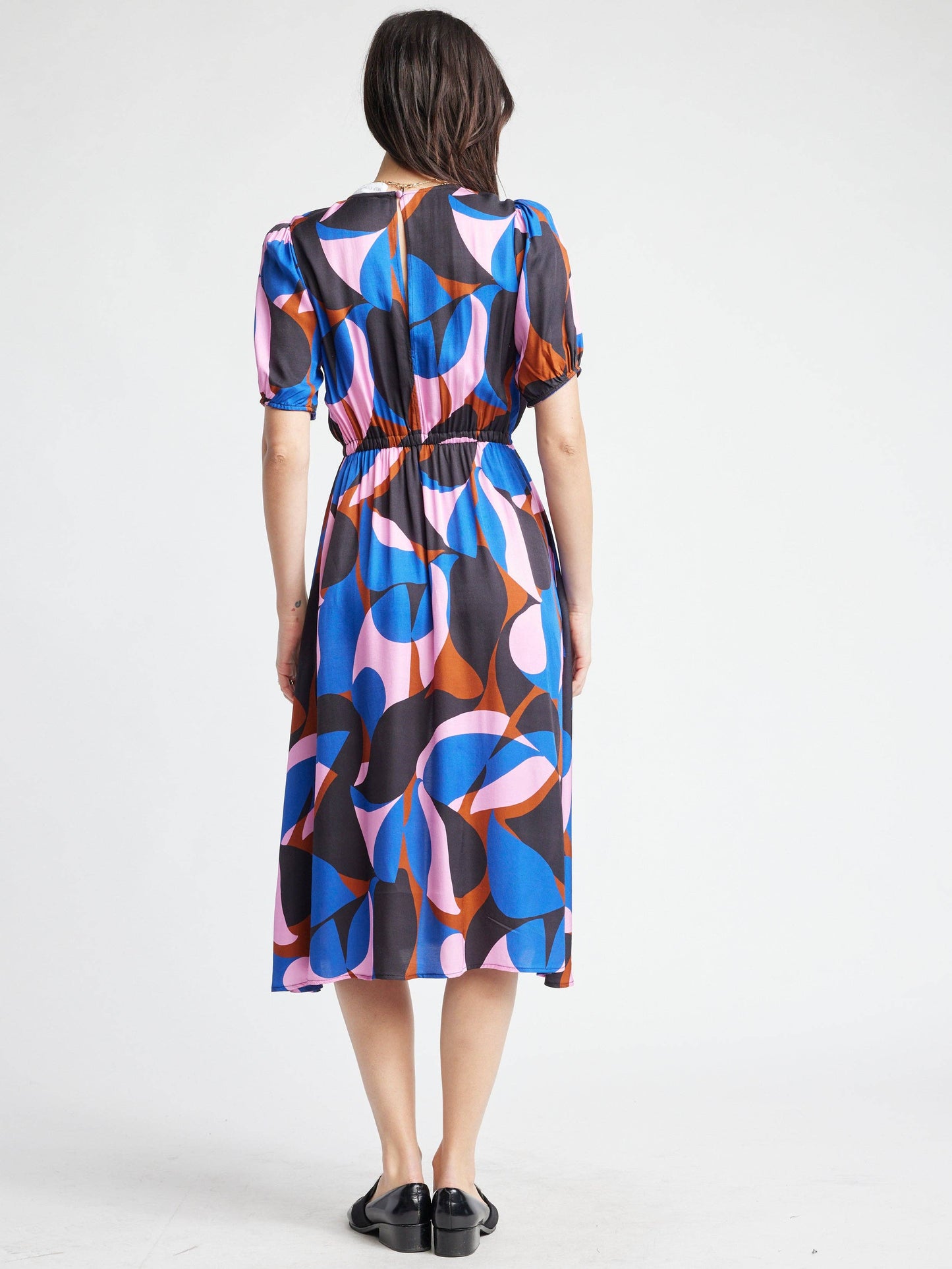 Self Contrast • Amiah Dress: Flamingo Print