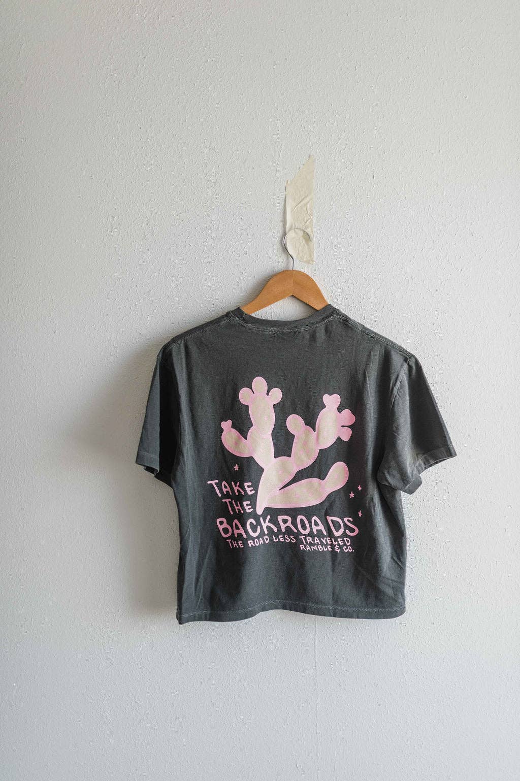 Cotton Tee • Take the Backroads • Charcoal