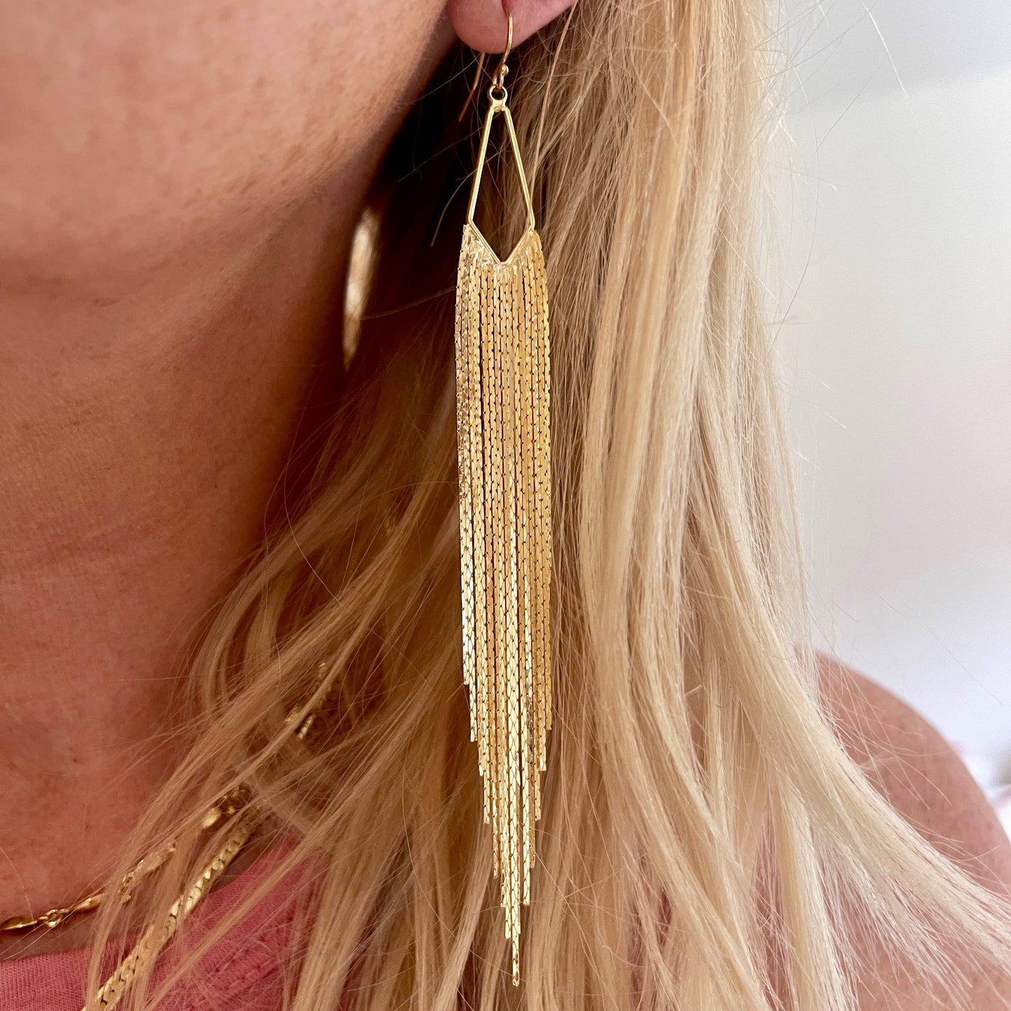 Jessica Matrasko • Indra Fringe Duster Earrings • 14K Gold Fill